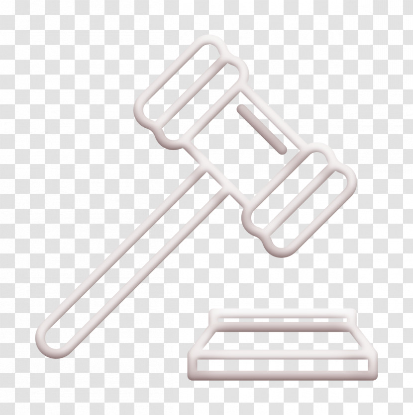 Gavel Icon Law Icon Linear Police Elements Icon Transparent PNG