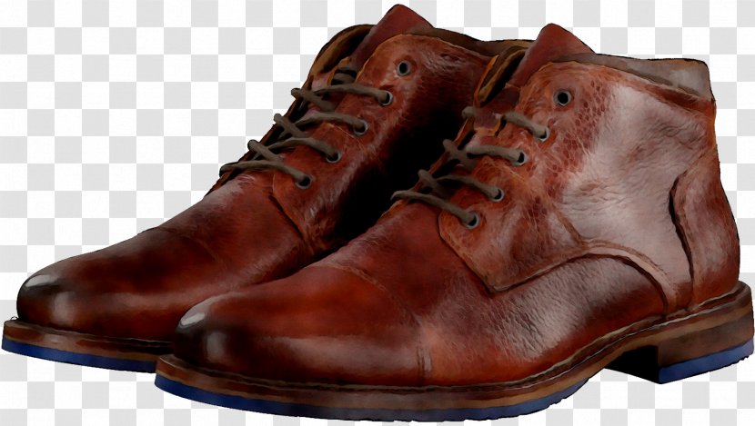 Leather Shoe Boot Walking - Work Boots - Brown Transparent PNG