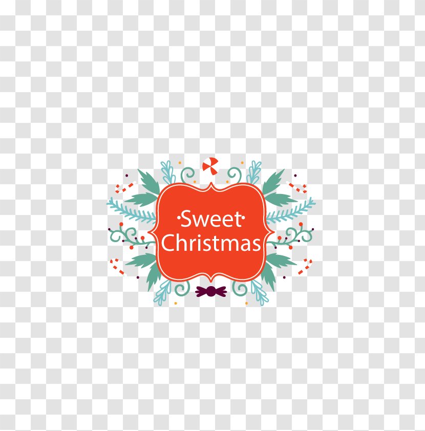 Christmas Theme Title Vector Material - Illustration - Text Transparent PNG