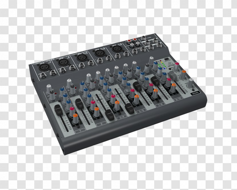 Microphone Audio Mixers Behringer Xenyx 1002B 302USB - Electronics Transparent PNG