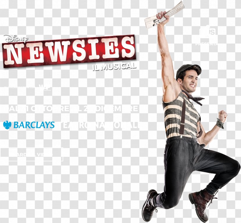 Newsies: Stories Of The Unlikely Broadway Hit Shoulder Theatre Font - Musical Disney Transparent PNG