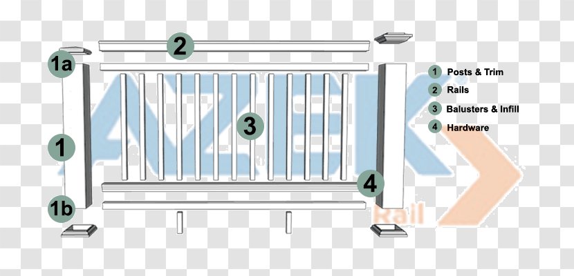 Trademark Deck Railing Guard Rail Stairs - Porch Transparent PNG