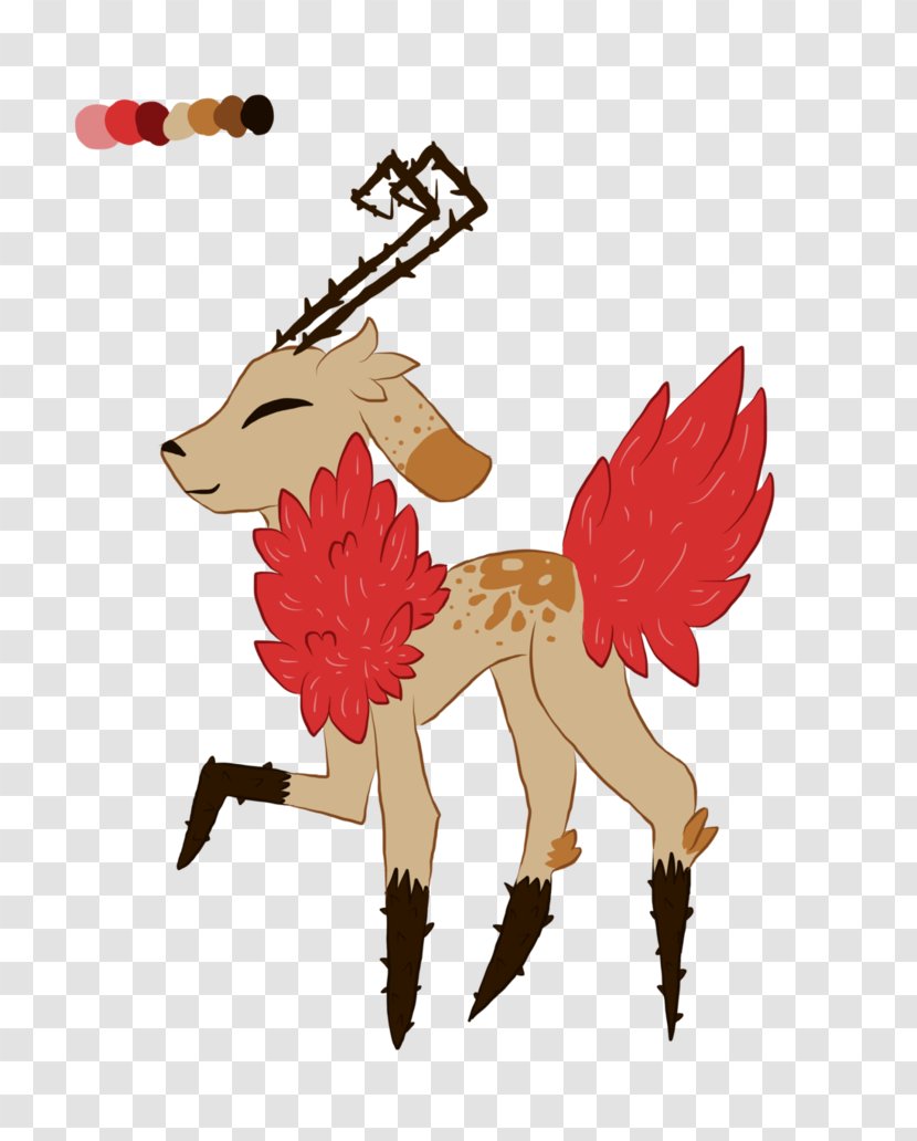 Reindeer Horse Dog Illustration Mammal - Carnivoran Transparent PNG