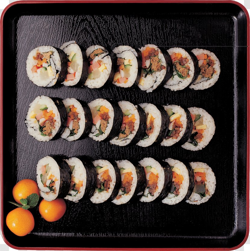 Sushi California Roll Gimbap Japanese Cuisine Sashimi - Onigiri - Image Transparent PNG