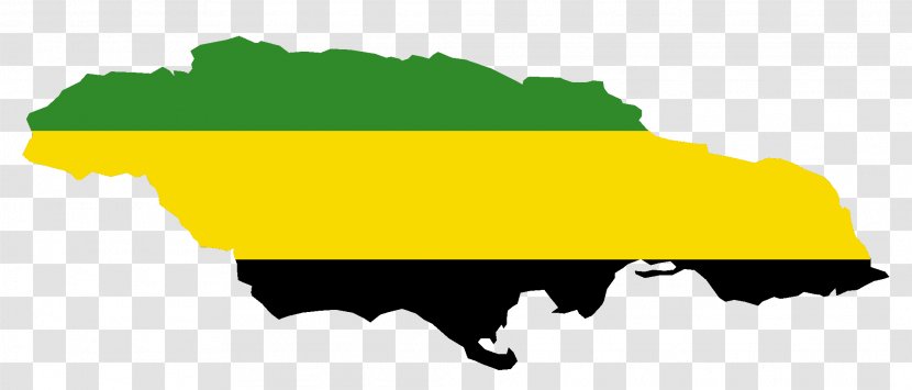 Flag Of Jamaica File Negara Map - Silhouette Transparent PNG