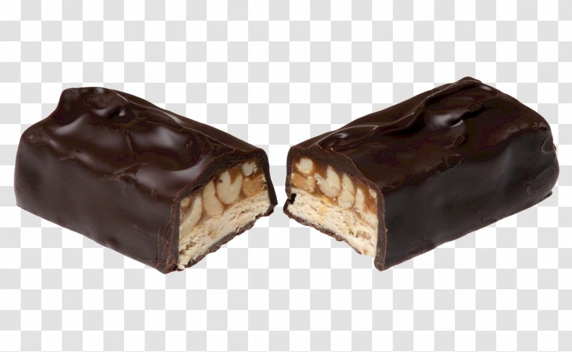 Chocolate Bar Praline Fudge Cake Brownie - Candy Transparent PNG