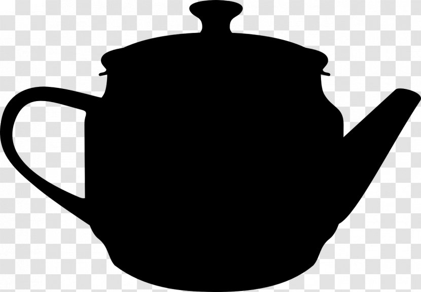 Teapot - Tea - Cup Blackandwhite Transparent PNG
