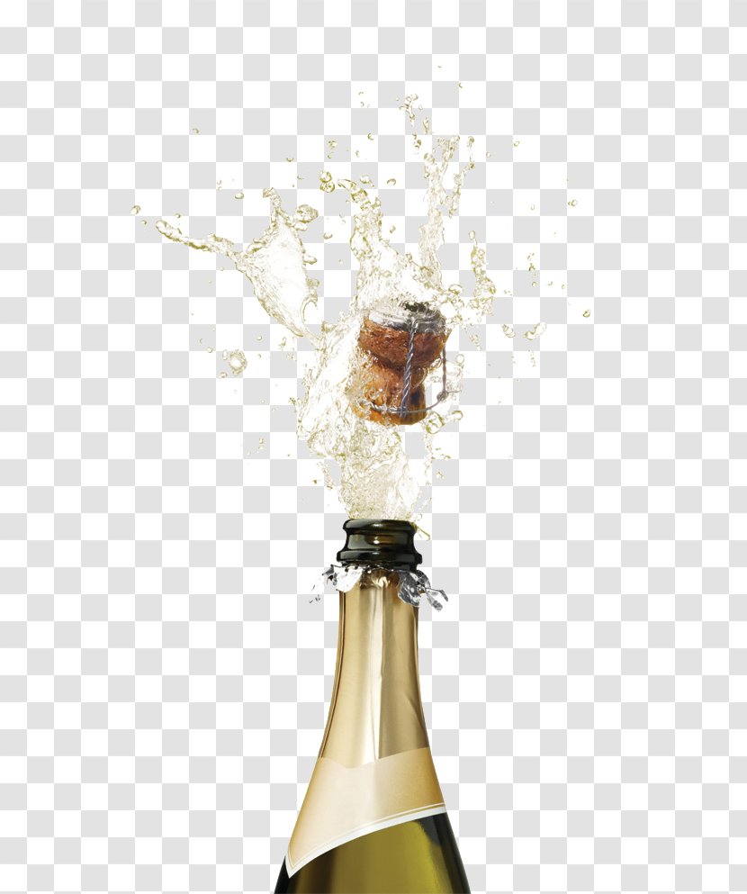 Champagne Sparkling Wine Fizz - Cristal - Popping Picture Transparent PNG