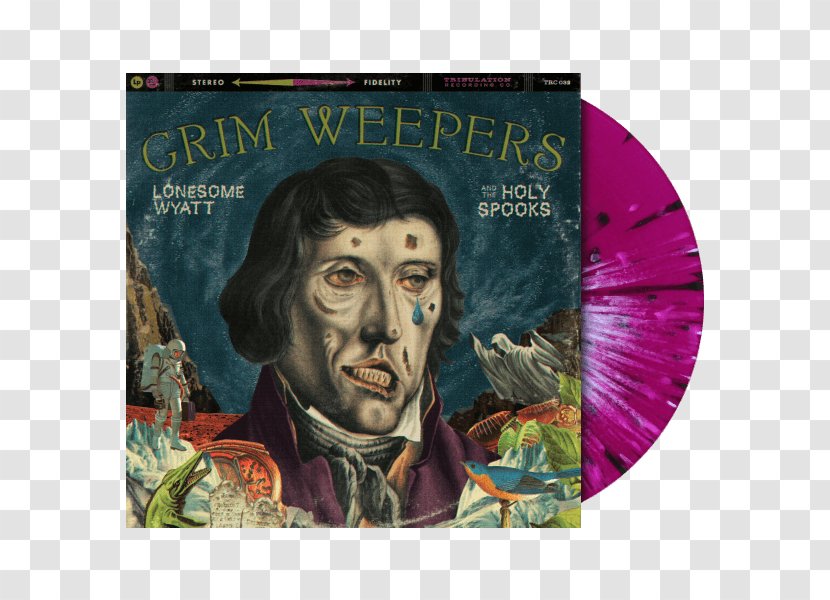 Lonesome Wyatt And The Holy Spooks Grim Weepers Phonograph Record - Those Transparent PNG