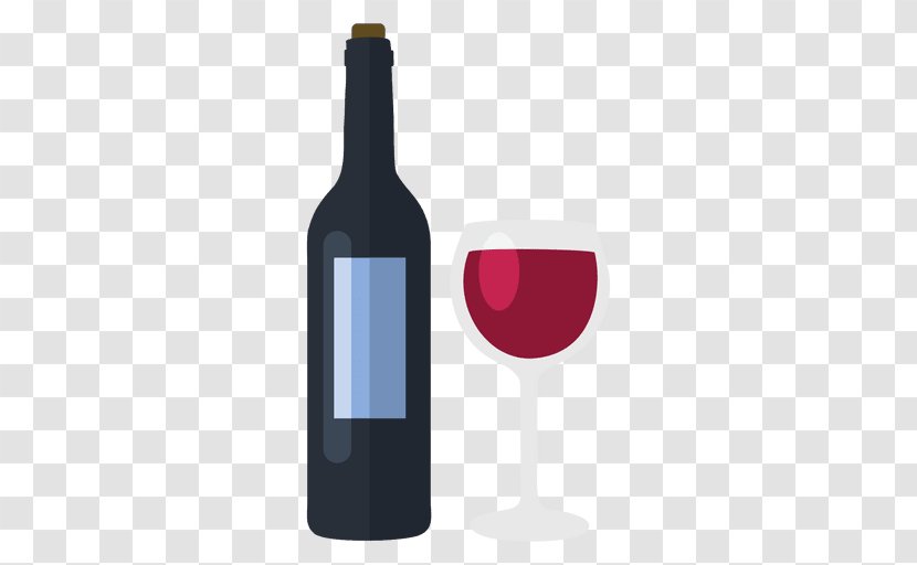 Red Wine Glass Bottle Transparent PNG