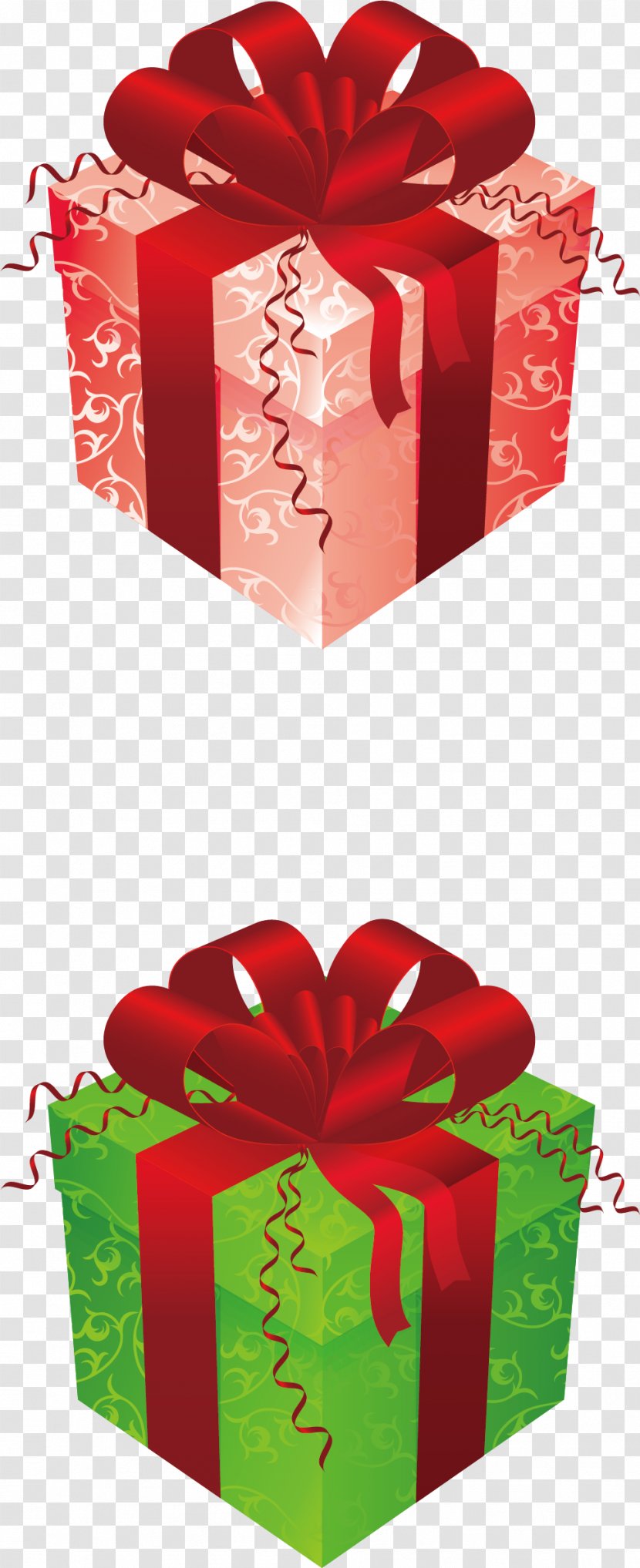 Christmas Gift Clip Art - Ornament - Lovely Box Elements Transparent PNG