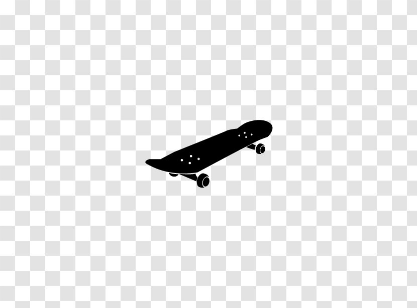 Line Black Angle Point - Skateboard Free Download Transparent PNG