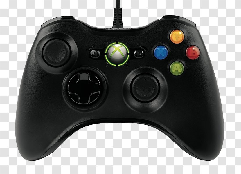 Xbox 360 Controller One Black Game Controllers Transparent PNG