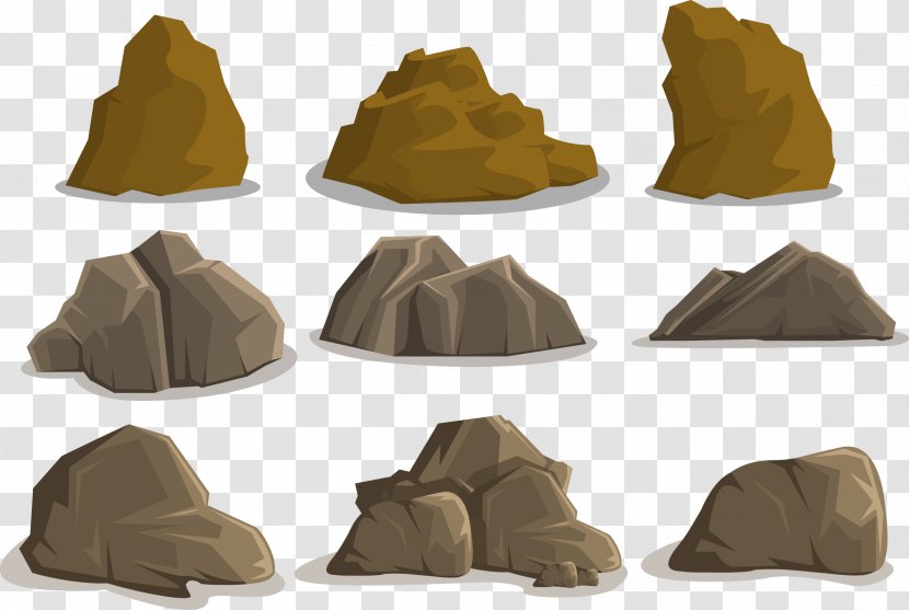 Rock Euclidean Vector Icon - Material - Muck Ore Stone Stones Transparent PNG