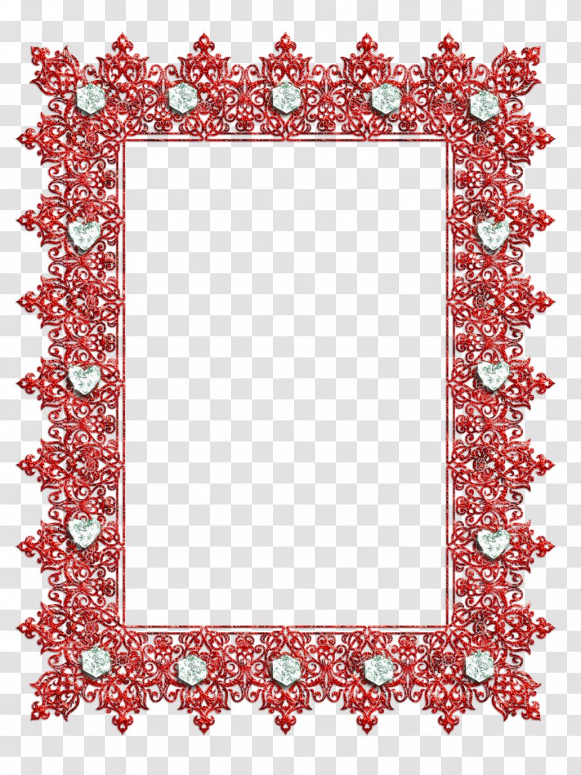 Picture Frames Purple - Flower - Red Border Transparent PNG