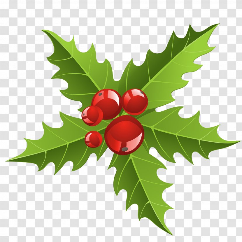 Garland Christmas Decoration Santa Claus Paper - Produce - Chrismtmas Mistletoe Element Picture Transparent PNG