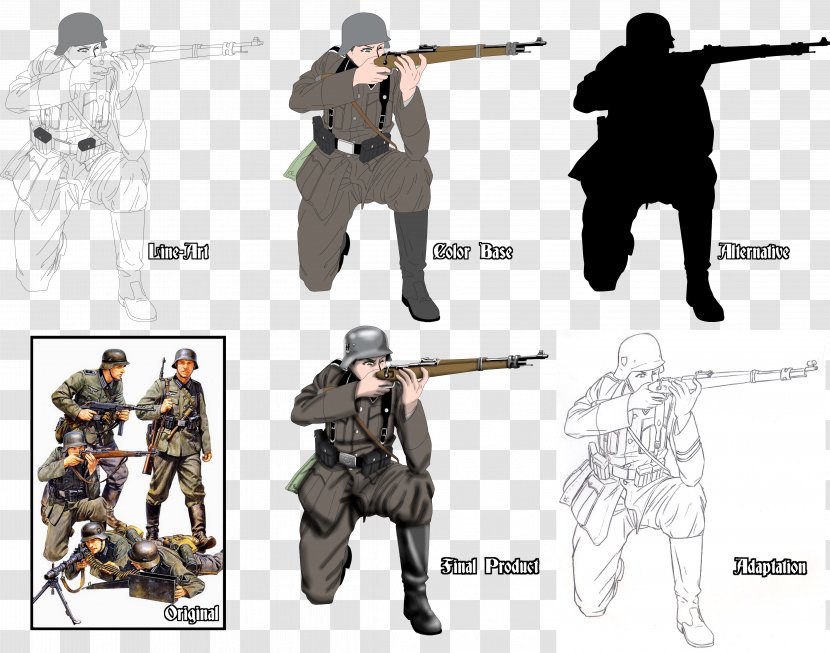 Soldier Drawing Army Infantry Uniforms Of The Heer - Frame Transparent PNG