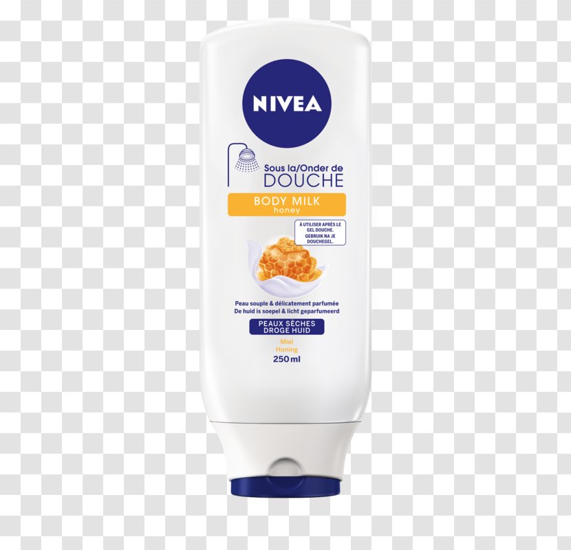 Nivea In-Shower Nourishing Body Lotion Cream NIVEA Skin Firming Hydration - Milk Honey Transparent PNG