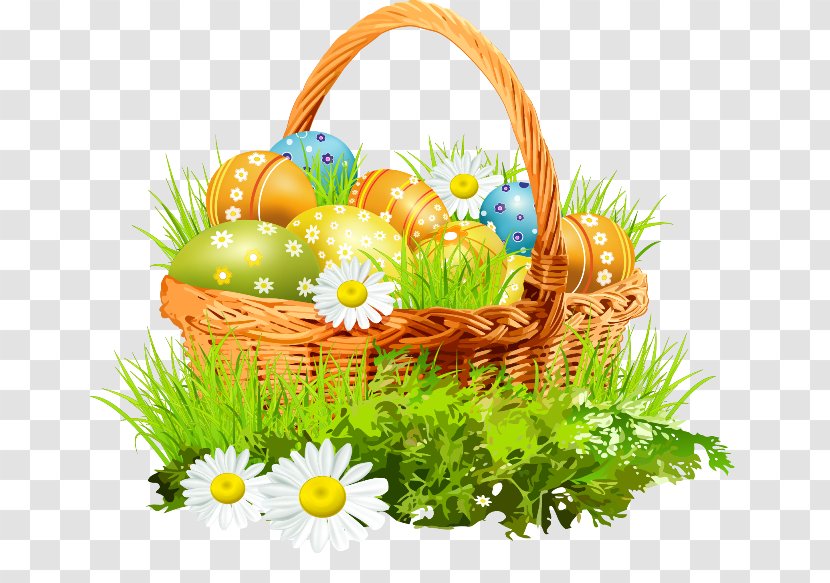 Easter Egg Basket Clip Art - Food - Herbes Transparent PNG