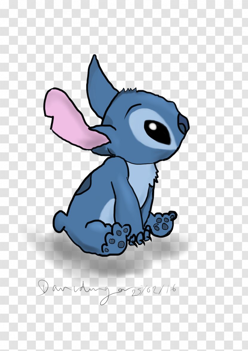 Stitch Cartoon Drawing Digital Art - Mammal Transparent PNG