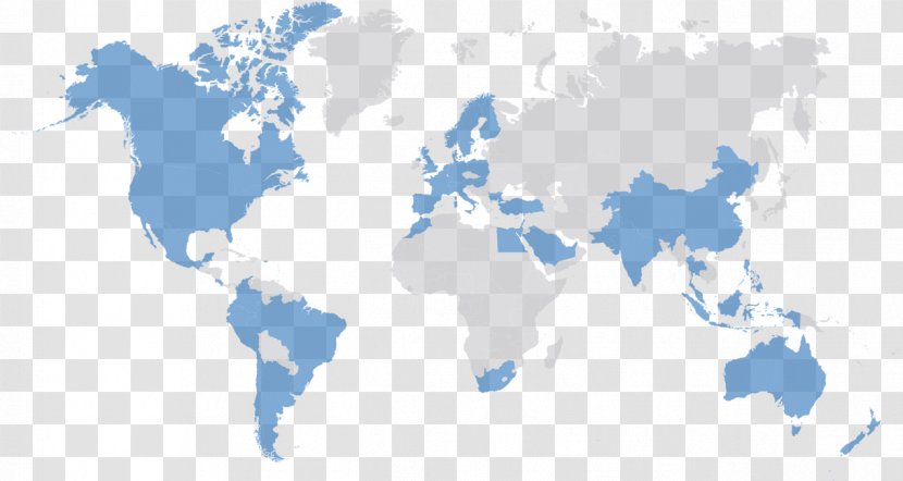 World Map - Stock Photography - Blue Transparent PNG