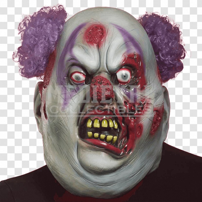 Joker Costume Clown Mask Halloween - Cartoon - Hands On Transparent PNG
