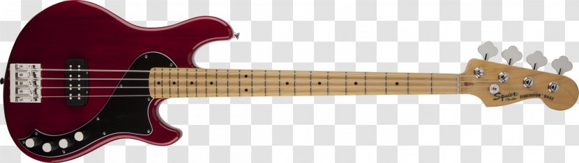 Squier Deluxe Hot Rails Stratocaster Fender Precision Bass V Guitar - Watercolor Transparent PNG