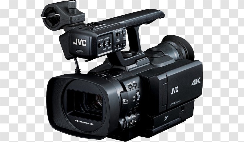 JVC GY-HMQ10 Compact 4K Camcorder With AVCHD Ex-Demo 32537 Video Cameras GY-HM200 Professional Camera - Optics Transparent PNG