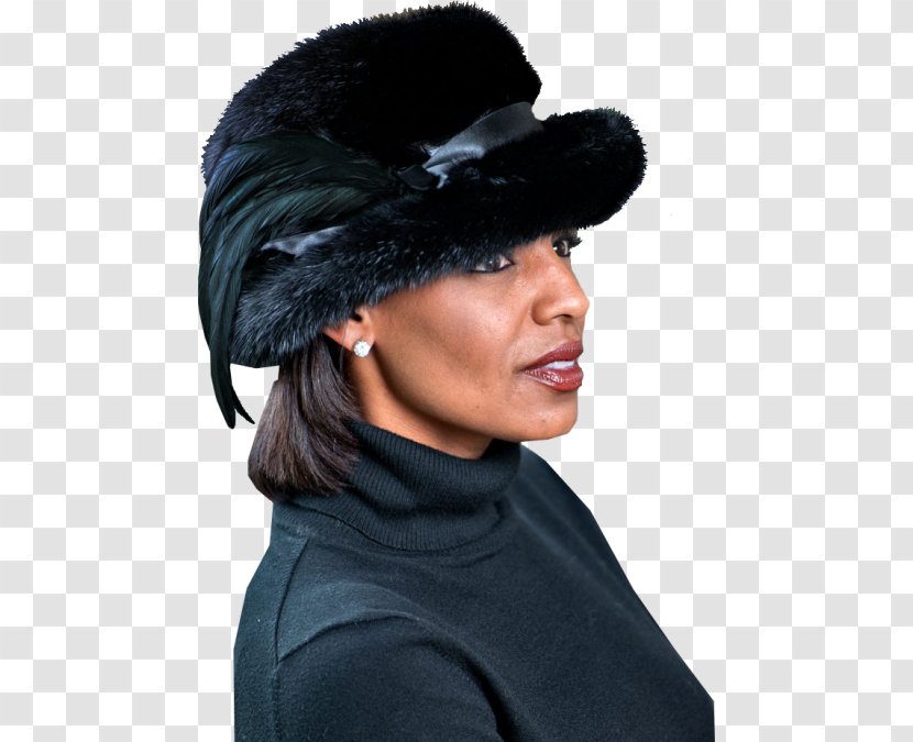 Knit Cap Black Hair Hat Furcap - Fur Clothing Transparent PNG