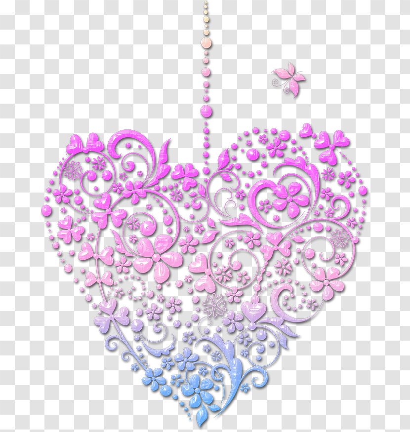 Visual Arts Pink M Heart - Silhouette - Frame Transparent PNG