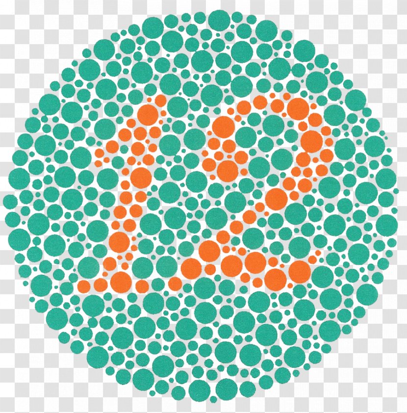 Color Blindness Ishihara Test Vision Visual Perception - Eye Examination Transparent PNG
