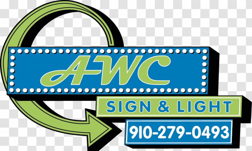 AWC Sign & Light Wave Brand Fluorescence Transparent PNG