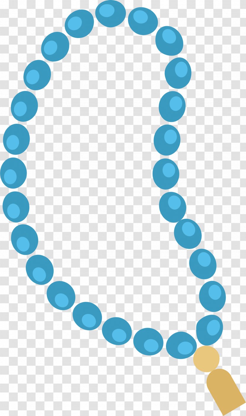 Menstrual Cycle Ovulation Menstruation Fertility - Fertilisation - Blue Beads Islamic Necklace Transparent PNG