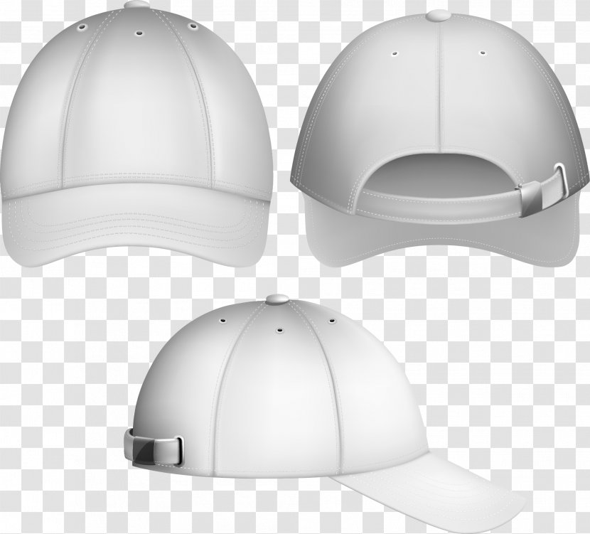 Bicycle Helmet Hard Hat Baseball Cap - Vector Hand-painted Transparent PNG