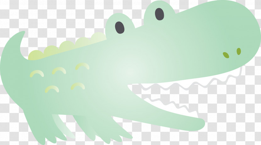 Green Crocodile Crocodilia Alligator Transparent PNG