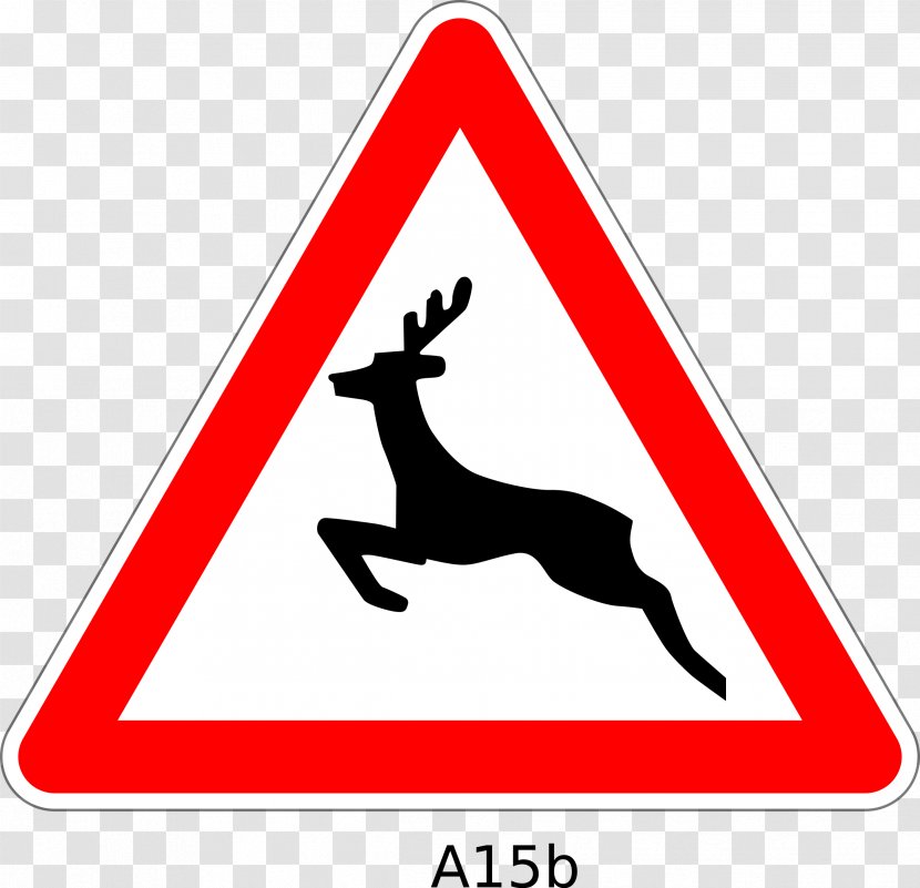 Traffic Sign Wildlife Road - Signs Transparent PNG