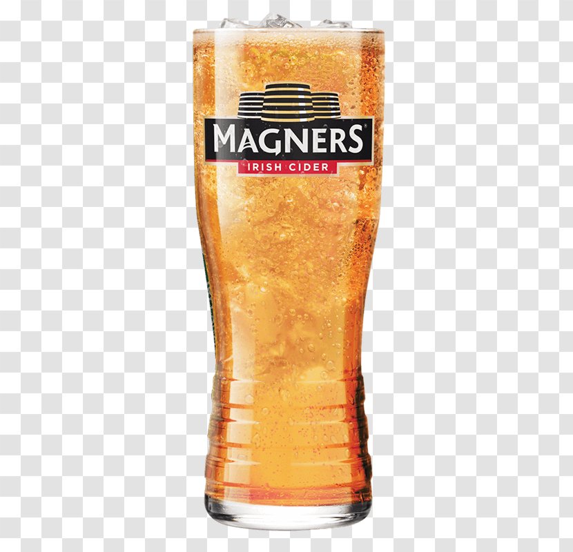 Cider Irish Cuisine Magners Beer Pint Glass - Guinness Transparent PNG