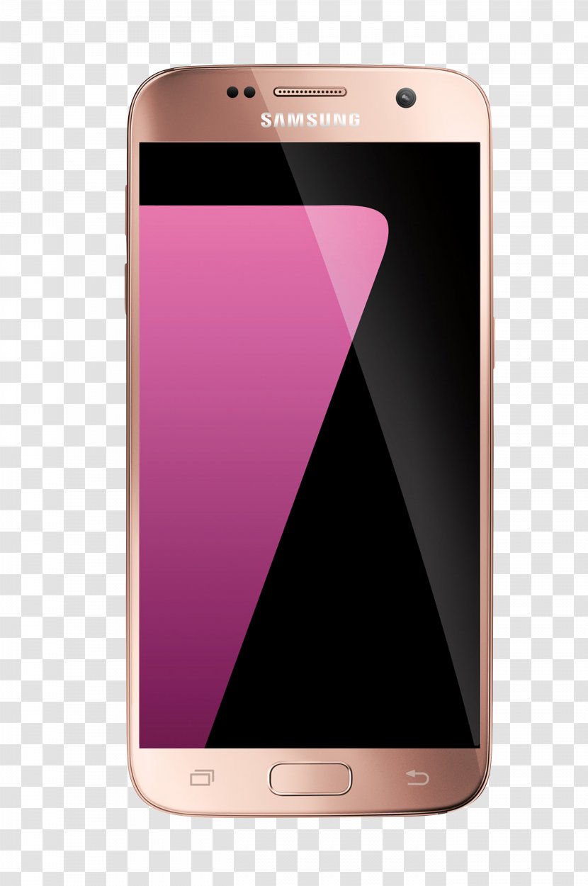 Samsung Pink Gold Color Camera Smartphone - Mobile Phones - S7 Transparent PNG