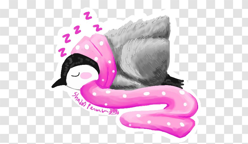 Illustration Cartoon Product Pink M Mouth - Sleeping Penguin Transparent PNG