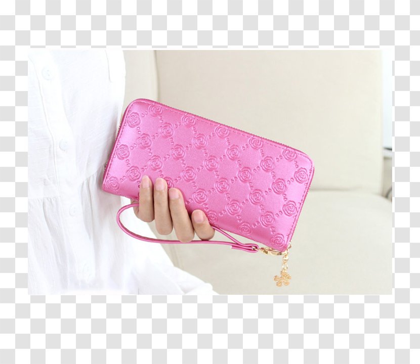 Handbag Wallet Pink M - Magenta - Họa Tiết Transparent PNG