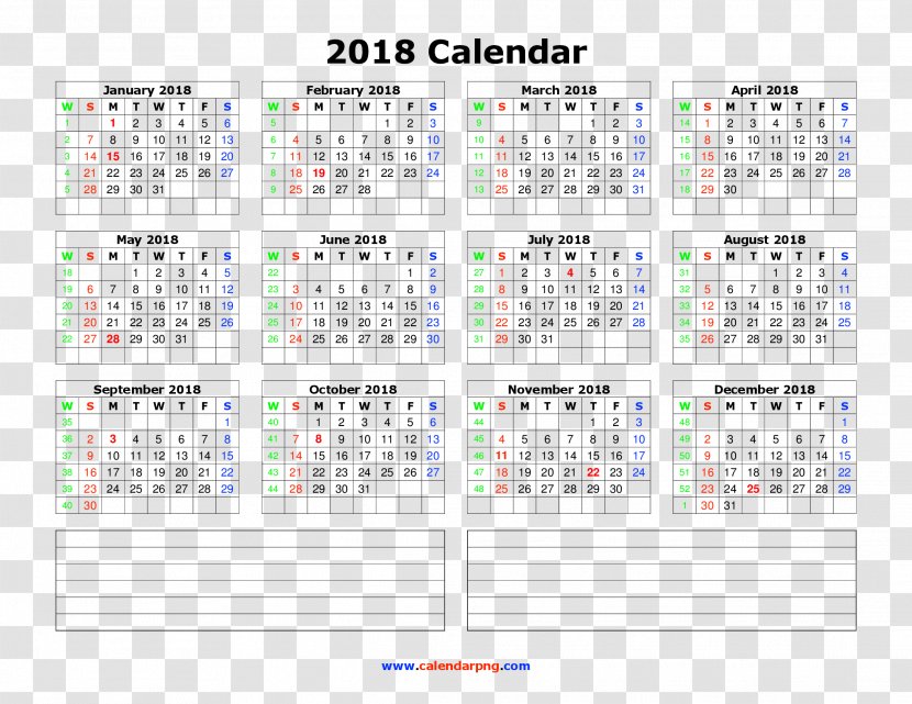 0 Calendar Month Year June - Microsoft Excel - 2018 Transparent PNG