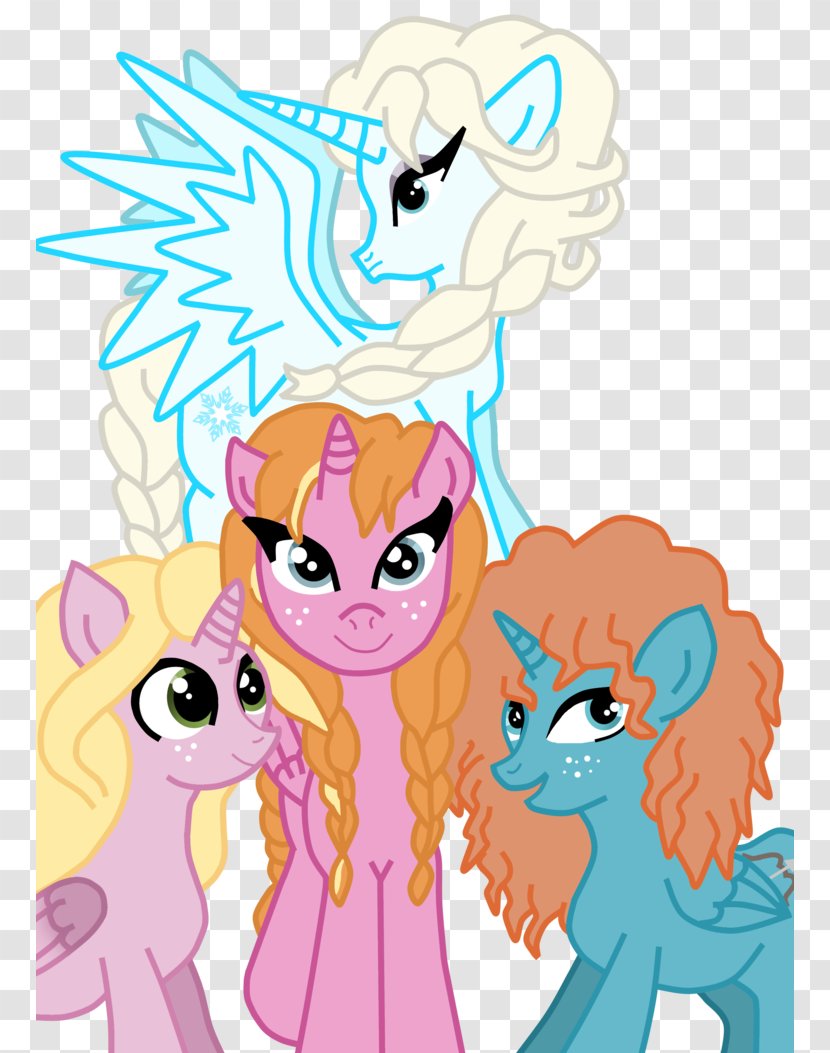 Rapunzel Anna Elsa Merida Pony - Flower Transparent PNG