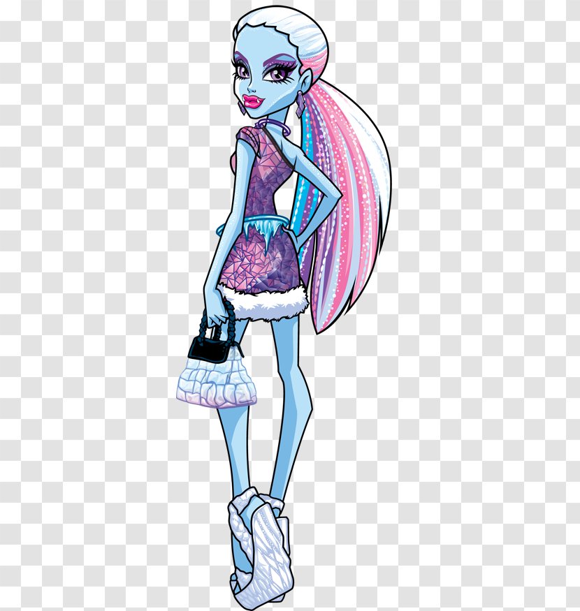 Monster High Coffin Bean Abbey Bominable Doll Barbie - Flower - Claw Transparent PNG