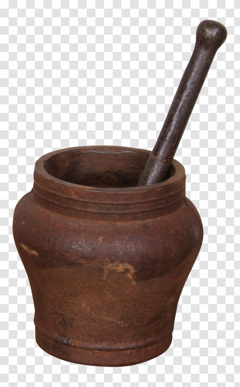 Mortar And Pestle Tableware Pottery Jar - Iron Transparent PNG