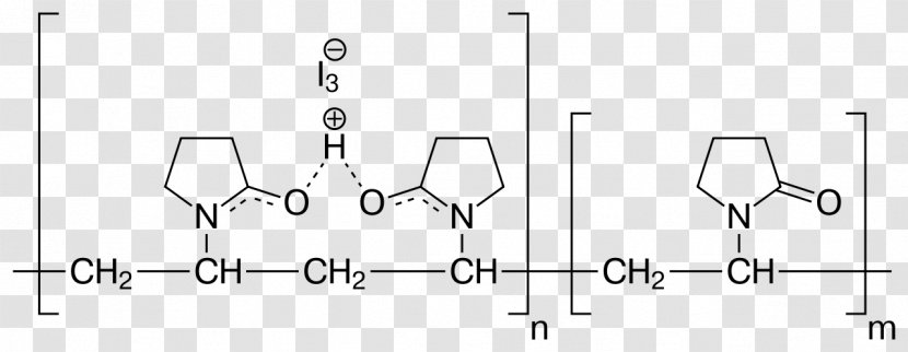 Povidone-iodine Polyvinylpyrrolidone Isopropyl Alcohol 2-Pyrrolidone - Black And White - Iodine Pentafluoride Transparent PNG