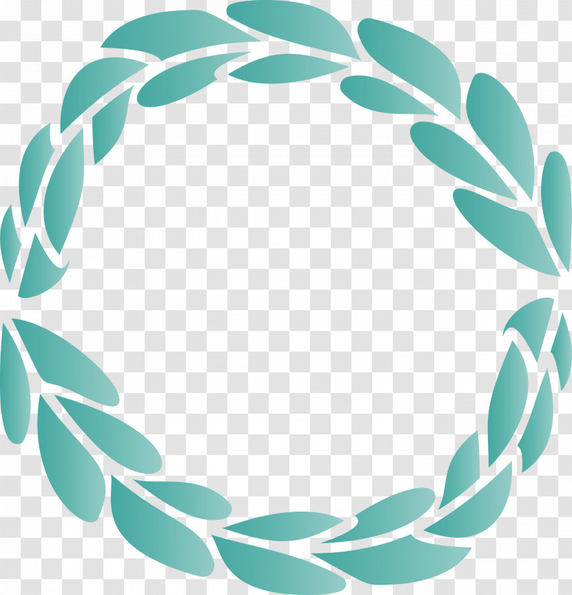 Boho Leaf Frame Transparent PNG