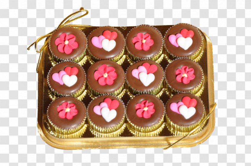 Praline Petit Four Muffin Chocolate Ischoklad - Cake - Candies Transparent PNG