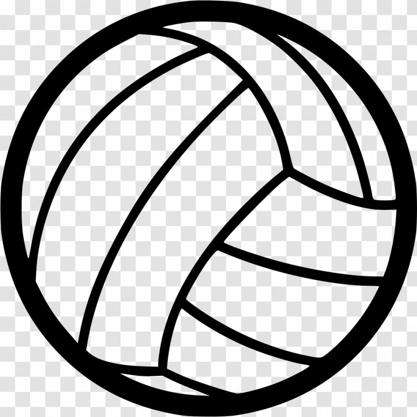 Beach Volleyball Skills Sports - Black And White Transparent PNG