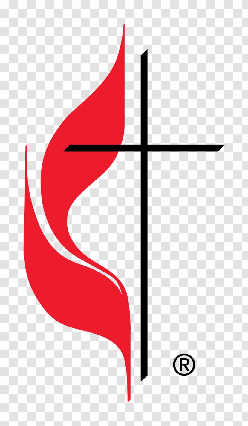 Tenafly United Methodist Church Cross And Flame Methodism - Red Transparent PNG