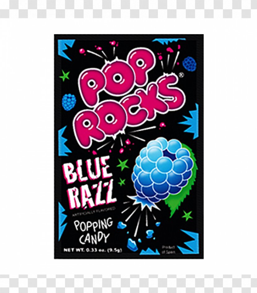 Pop Rocks Fizzy Drinks Candy Gummy Bear Blue Raspberry Flavor - Snickers Transparent PNG